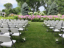 Garden wedding venue