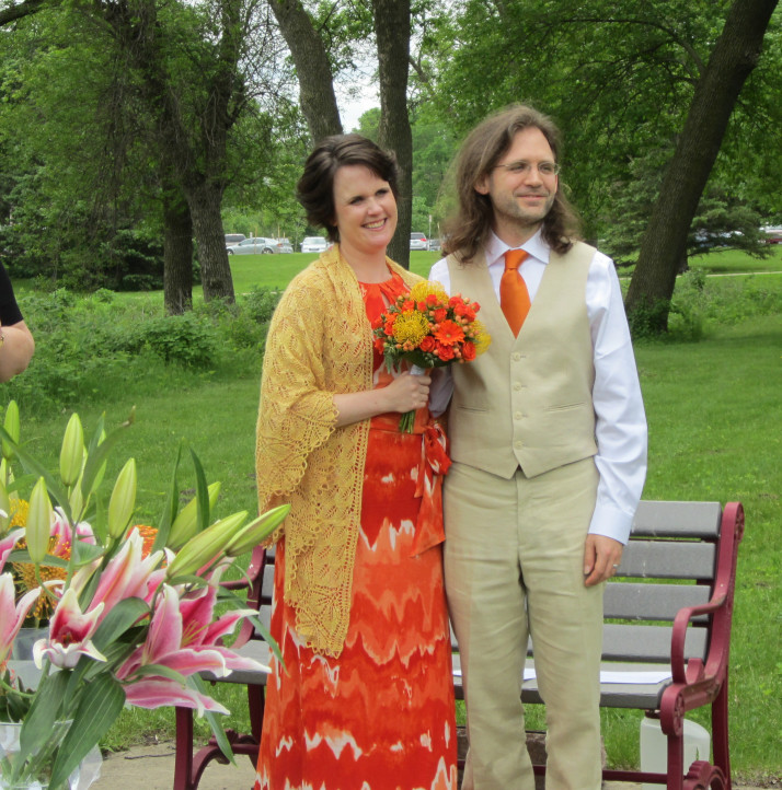 Colorful wedding attire
