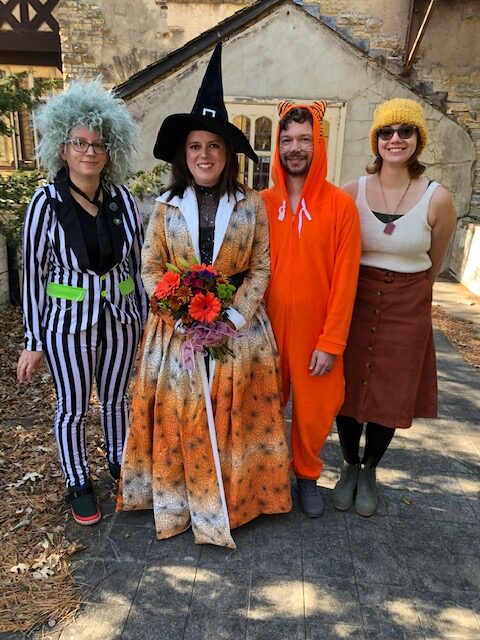 Costumed Halloween Wedding